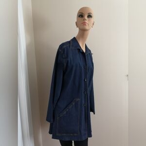 Vintage Linda Lundstrom Denim Jacket Size 10 Made in Canada